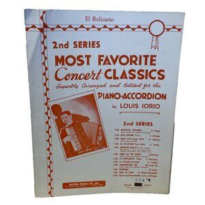 El Relicario Accordion Sheet Music Padilla Iorio 1941 Alfred Music Co. 1791